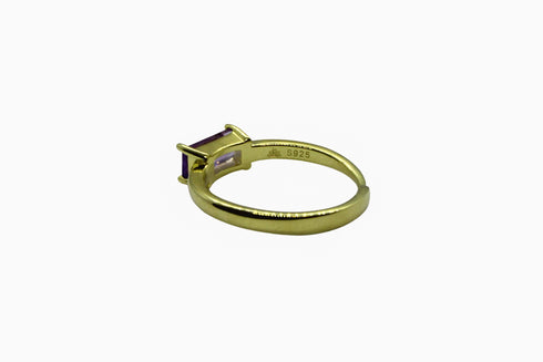Ameya अमेय | Amethyst | Ring | 18K Vermeil Vergoldung